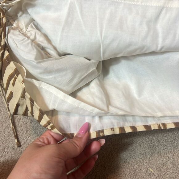 BNWT - BACKYARD ROSES RYDER MINI BROWN ZEBRA PRINT DRESS - Picture 10 of 11